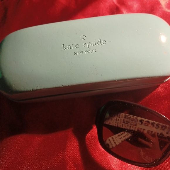 Rare Authentic Kate Spade akira Sunglasses frames glasses & wink wink hard Case - Picture 2 of 14